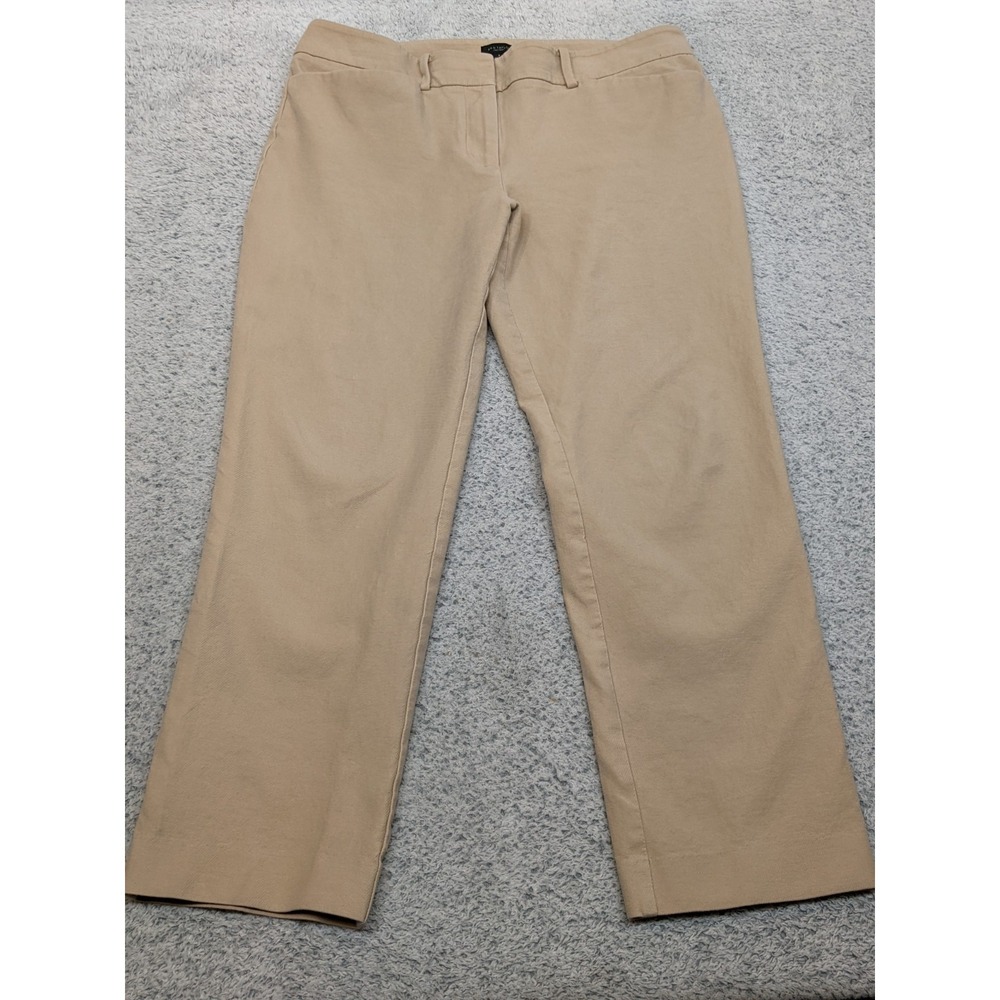Ann Taylor Factory Size 8 32x26 Beige Tan Khaki Career Dress Pants Stretch EUC